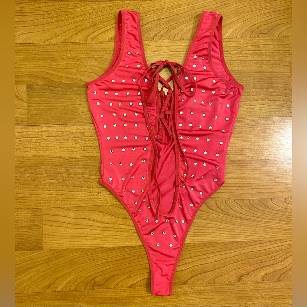 Barbie Pink Rhinestone Bodysuit - Picture 4 of 8
